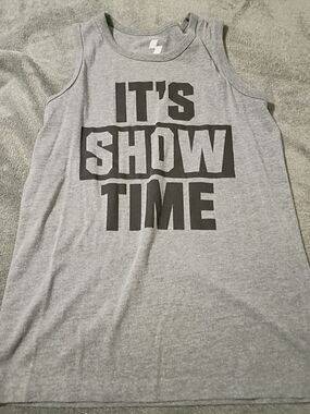 Sporto Gray Crewneck Tank with White Logo